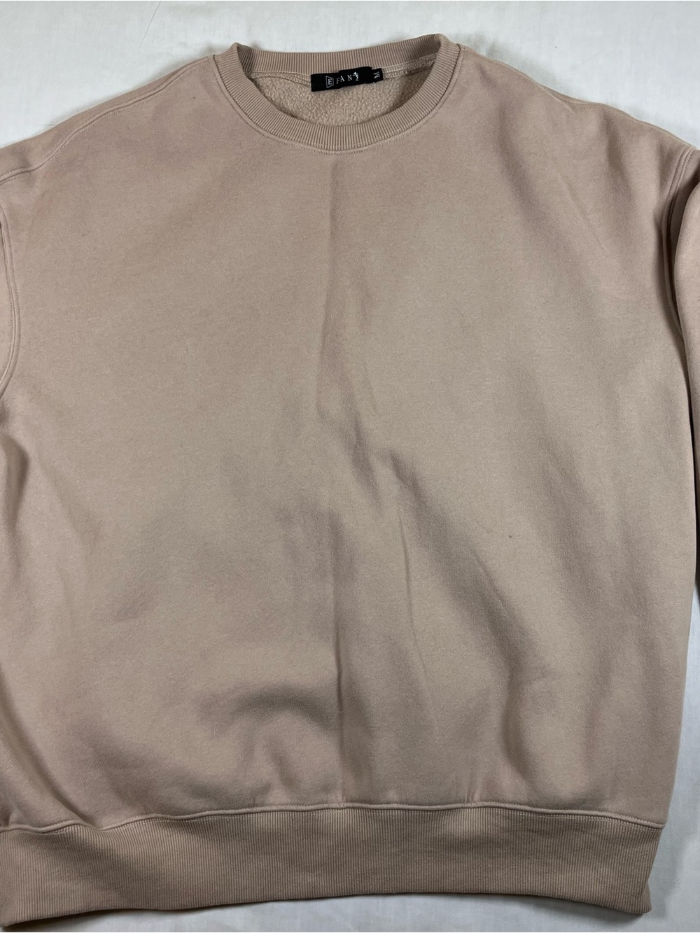 Minimalist Crewneck Sweatshirt in Beige by Blank